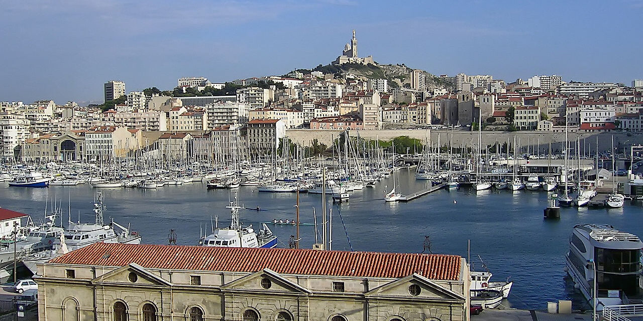 Überschwemmungen im Alten Hafen von Marseille